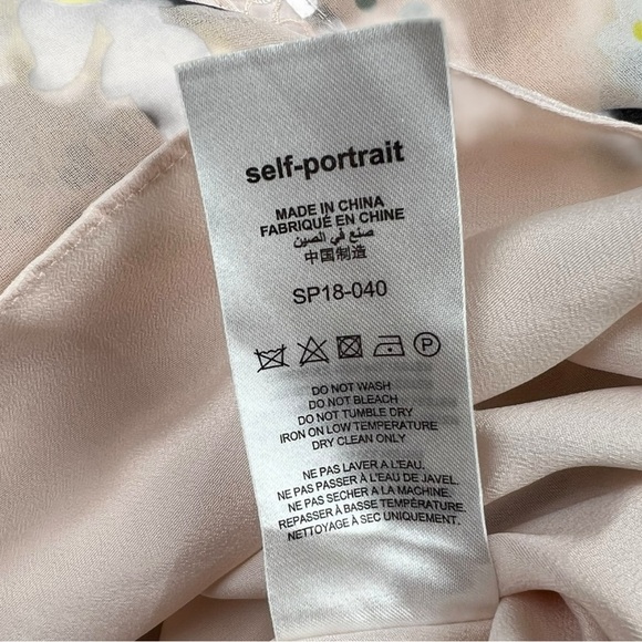 Self-Portrait Women's Floral Print Knee-Length Dress In Size M - Picture 7 of 11